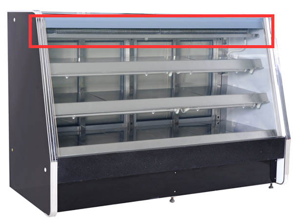 High-end stainless steel vertical fresh meat service counter003