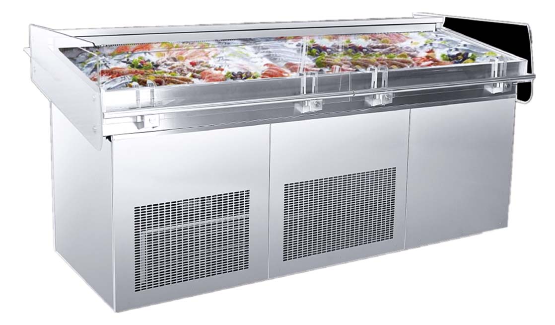 Stainless Steel Display Freezer For Sea Foods10