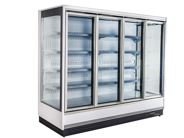 glass door upright verical display refrigerator chiller4