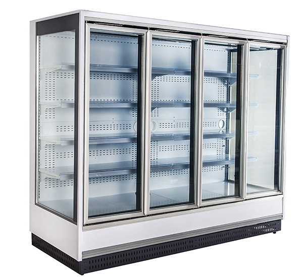 glass door upright verical display refrigerator chiller6