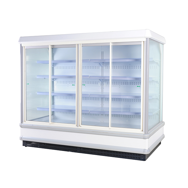 upright glass door display chiller refrigerator