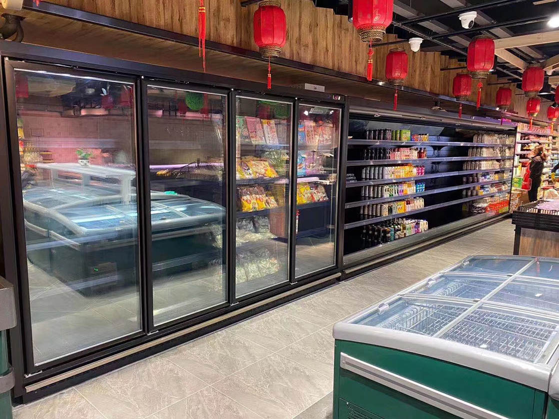 3 Doors Glass Door Display Freezer