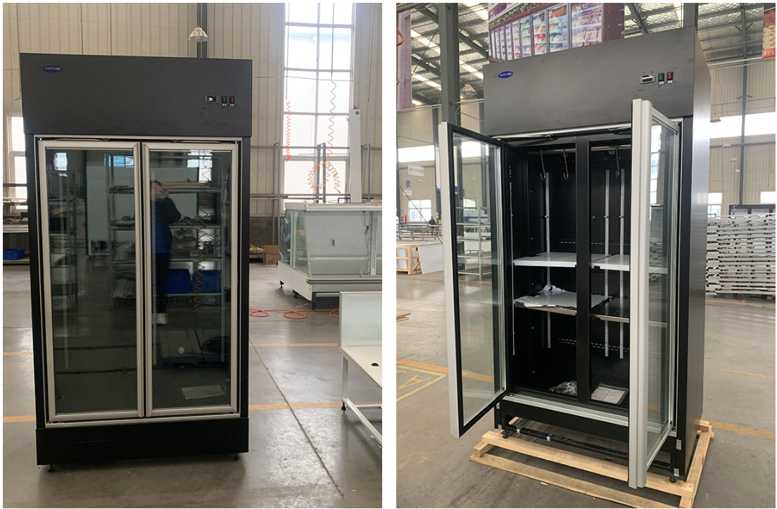 Hanging Meat Display Refrigerator With Glass Door