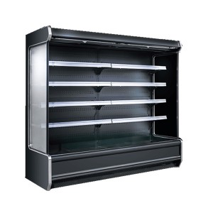 Factory Free sample 1.2m Width Air Cooling Supermarket Refrigeration Showcase Open Chiller