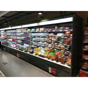ODM Manufacturer Commercial Merchandising Refrigerated Display Fridge Supermarket Multideck Open Chiller Cabinet Display Cooler