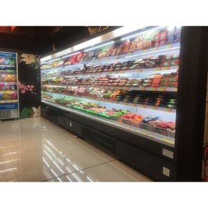 ODM Manufacturer Commercial Merchandising Refrigerated Display Fridge Supermarket Multideck Open Chiller Cabinet Display Cooler