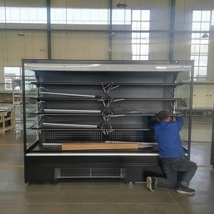 ODM Manufacturer Commercial Merchandising Refrigerated Display Fridge Supermarket Multideck Open Chiller Cabinet Display Cooler