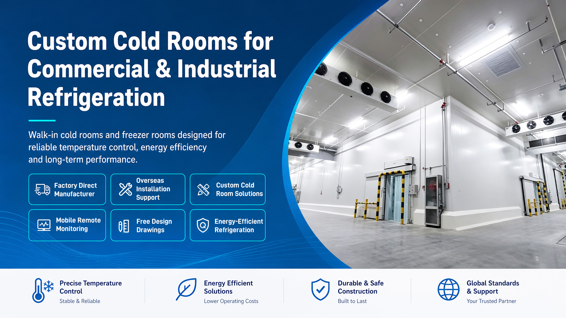 Custom Cold Rooms for Commercial and Industrial Refrigeration