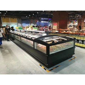 Top Grade China Supermarket Island Freezer with R290 Secop Compressor IEC Approved