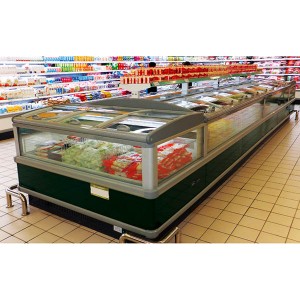 Top Grade China Supermarket Island Freezer with R290 Secop Compressor IEC Approved
