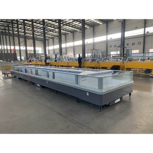 Top Grade China Supermarket Island Freezer with R290 Secop Compressor IEC Approved
