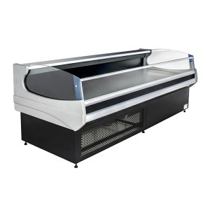 High definition China Butchery Supermarket Commercial Meat Freezer Refrigerator Chiller Showcase Fresh Meat Display Fridge