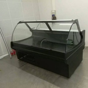China Supplier Commercial Fridge Supermarket Display Glass Cooler Butchery Fresh Meat Fridge Showcase Deli Food Counter