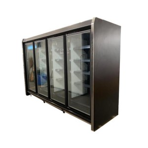 wholesale price Supermarket Showcase Refrigerators Upright Door Frozen Food/Ice Cream Display Fridge Freezer with Glass Doors