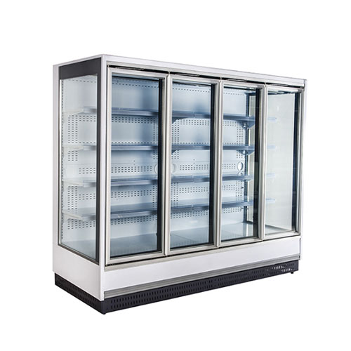 Glass Door Upright Verical Display Refrigerator Chiller video