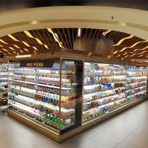 China Gold Supplier for Supermarket Refrigeration Equipment Multideck Open Cooler/Air Curtain/ Upright Open Chiller for Fruit Vegetable