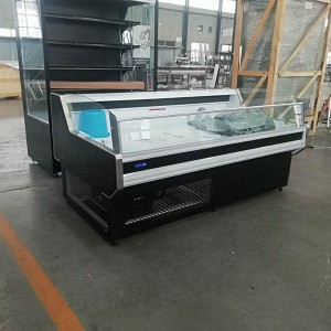 2019 China New Design Auchmc Am-C515 Luxurious Fresh Meat Display Freezer Upright Open Showcase Chiller Refrigerator for Supermarket