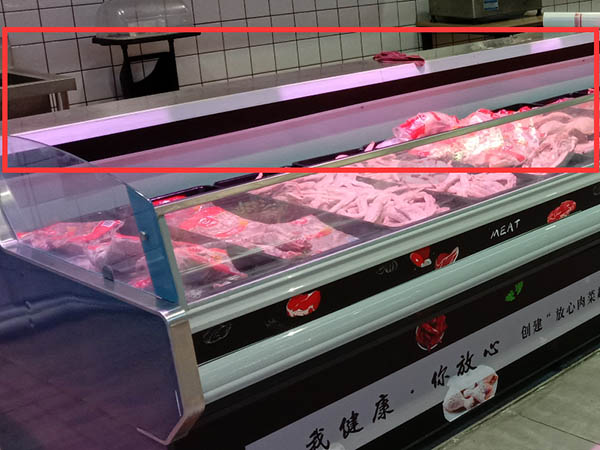 Luxury Fresh Meat Service Over Counter Showcase With Stainless Steel Shelves6