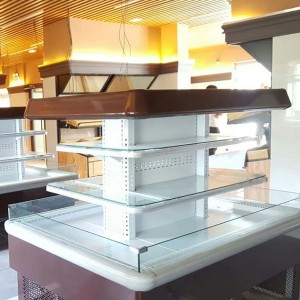 China New Design Supermarket Half Multideck Semi-Vertical Beverage Refrigerator Soft Drink Fridge Chiller