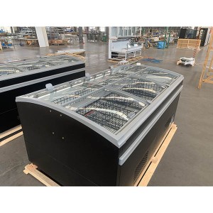 Wholesale Price China New Design with Three-Stage Door Opening Island Freezer Combined Freezer