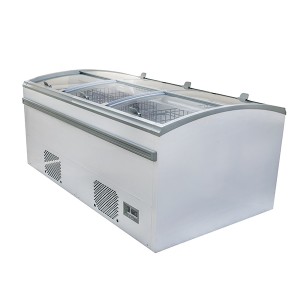 Wholesale Price China New Design with Three-Stage Door Opening Island Freezer Combined Freezer