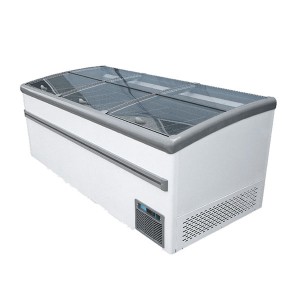 Factory Outlets Commercial Refrigerator Supermarket Freezer Overhead Combined Island Freezer Plug-in