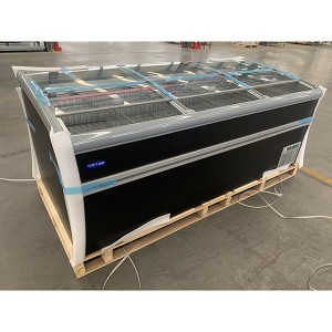 Factory Outlets Commercial Refrigerator Supermarket Freezer Overhead Combined Island Freezer Plug-in