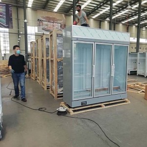 Professional China Supermarket Hotel Display Refrigerator Drink Fridge Beverage Cooler with Glass Door