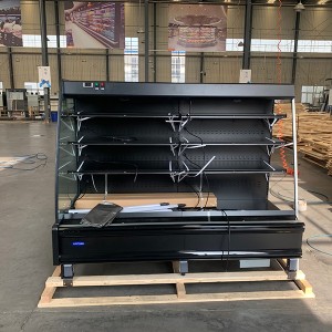 Best Price for Arc Semi-High Open Upright Multi-Layer Air Curtain Display Cabinet Commercial Open Chiller