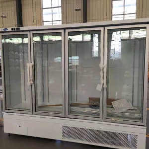 Supply OEM High-End Supermarket Bar Commercial Refrigerator Six-Door Glass Door Display Freezer