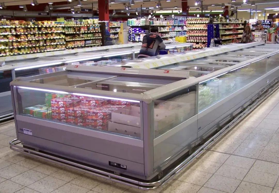 Runte Commercial Display Cabinets in Supermarket Layout