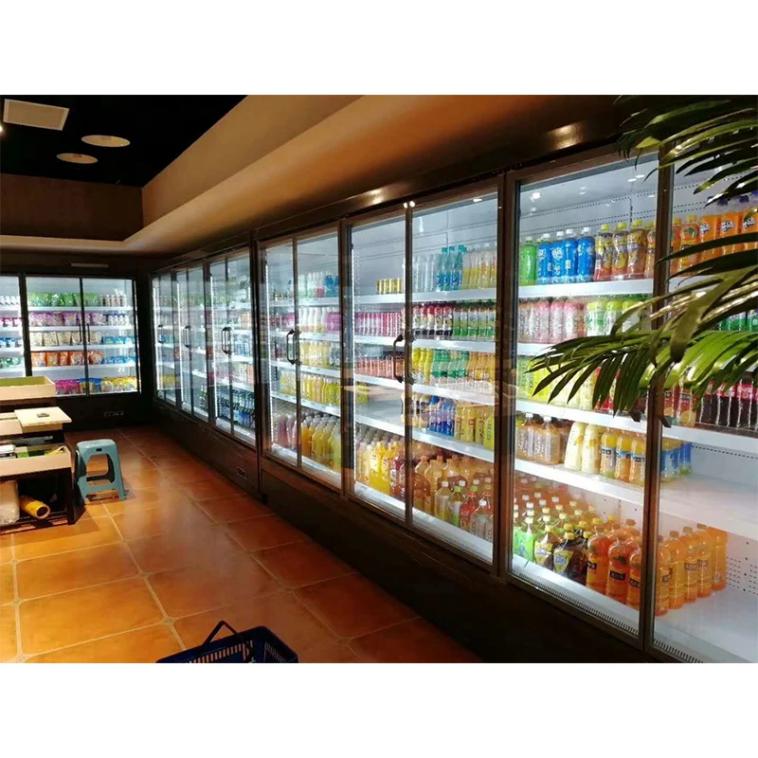 Runte Multi-Door Upright Display Freezer for Grocery Stores