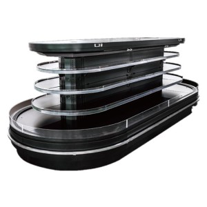 Fast delivery China Commercial Fridge Supermarket Chiller Vegetable Fridge Display Semi Vertical Chiller