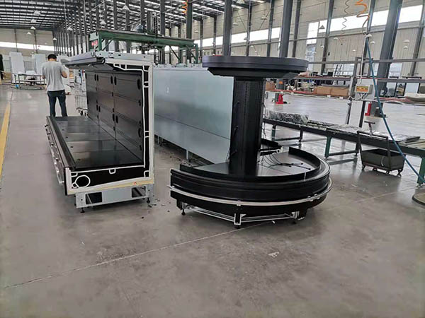semi-high arc-shaped multi-layer display open chiller16