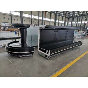 Big Discount China Supermarket Semi Vertical Round Island Multideck Open Refrigerator Display Cooler