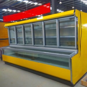 Manufacturer of Commercial Supermarket Cooler Dual Temperature Chiller And Freeze