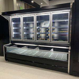 Manufacturer of Commercial Supermarket Cooler Dual Temperature Chiller And Freeze