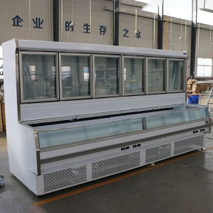 Manufacturer of Commercial Supermarket Cooler Dual Temperature Chiller And Freeze