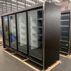 China Wholesale China Upright Energy Drink Display Fridge Supermarket Equipment Transparent Glass Door Refrigerator