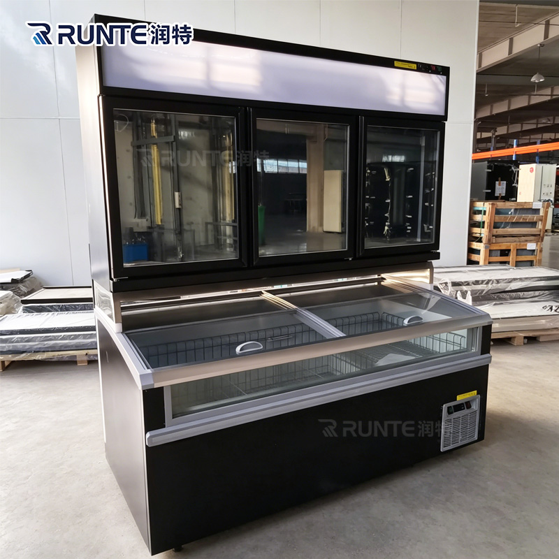 Vertical Glass Door Refrigerator