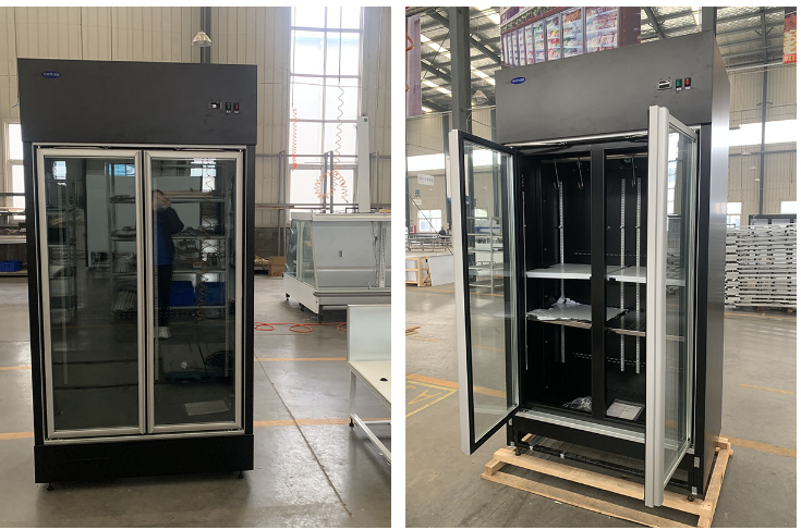Hanging Meat Display Refrigerator With Glass Door